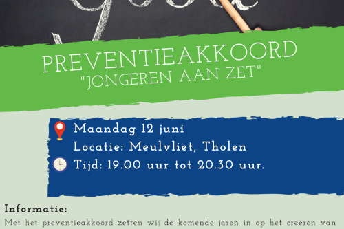 Preventieakkoord "jongeren aan zet"
