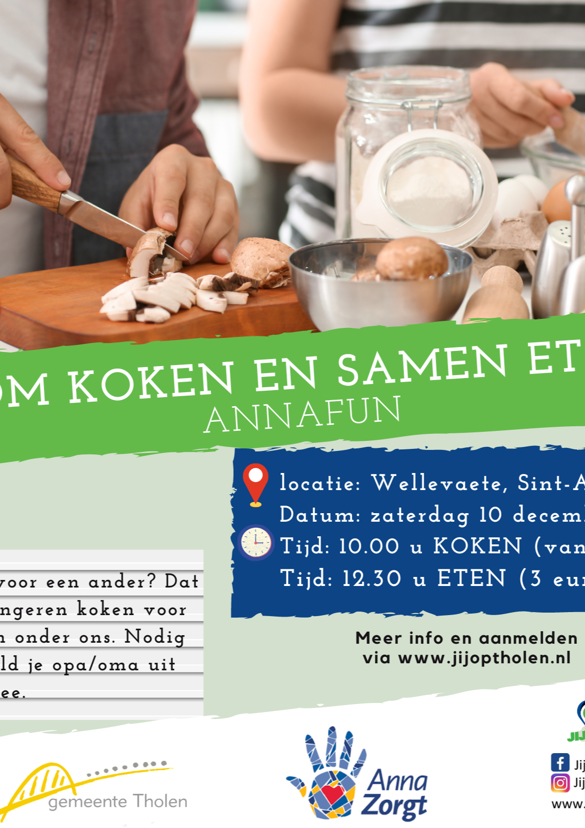 Kom koken en samen eten!
